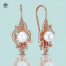 Ohrringe Perle Vergoldet