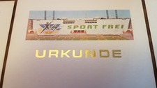3 Blanko - URKUNDEN - SPORT FREI - DTSB DDR (21x15cm)