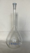 Laborglas Messkolben Langhals