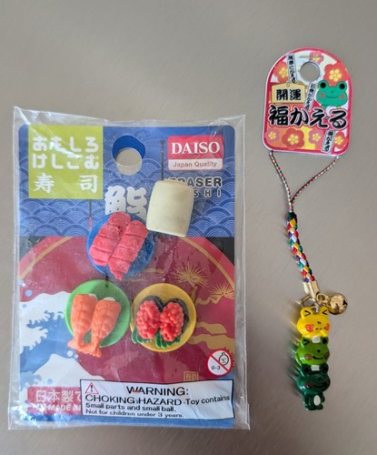 Daiso radiergummi set - daiso, &