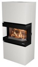 Thermorossi Kaminofen TRILOGIE Wood 11 kW Weiß Stahl Holzofen Stückholzofen  