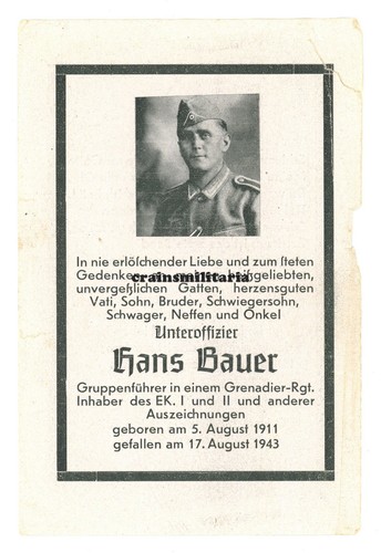 Orig sterbebild id - sterbebild, 57.id