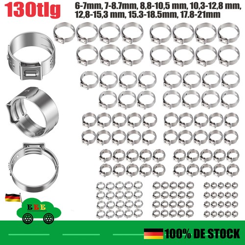 130pcs 1ohr schlauchschellen - 130pcs,