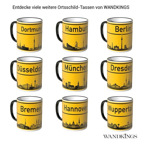 Wandkings tasse ortsschild - wandkings, "ortsschild