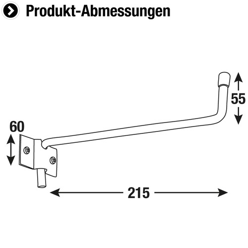 Connex klappbarer wandhaken - klappbarer,
