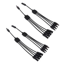 (PV-LTY4)2 Set Solarpanel Photovoltaik Y Abzweig Parallelkabel PPO PV Adapter＠