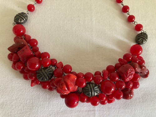 Rote koralle edelstein - rote,