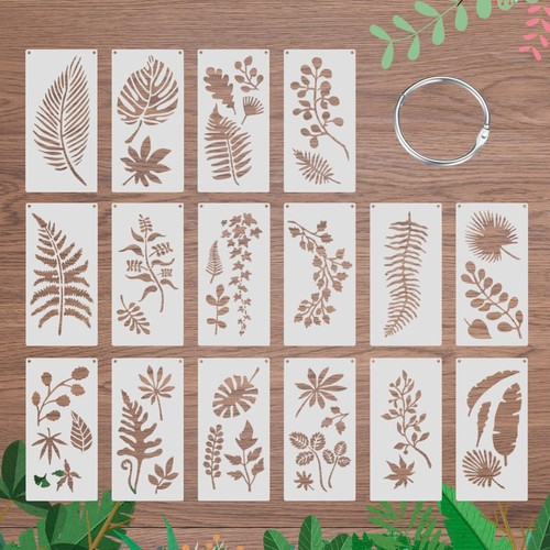 Blatt schablonen malerei - blatt,