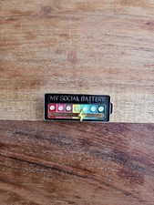 Pin brosche social battery - my,
