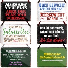 Blechschild Türschild Deko