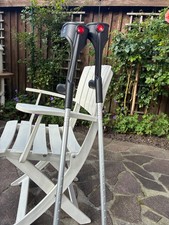 1 Paar Krücken - Gehhilfen - Schwarz - Verstellbar