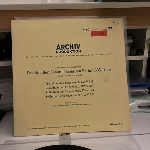 Bach werke für orgel - orgel, lp