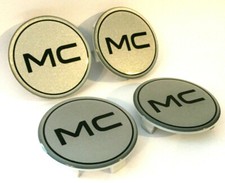 4x Nabenkappen Felgendeckel Deckel Brock RC EtaBeta PLW Platin itWheels RH 60mm