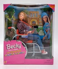 1998 School Photographer Becky Barbie Puppe mit Rollstuhl / Mattel 20202, NrfB