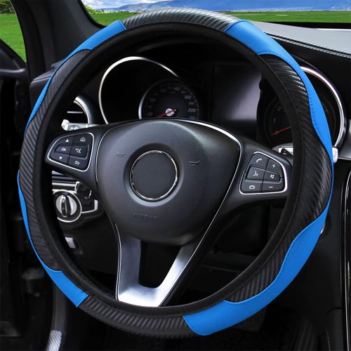 Auto lenkradbezug blau pu - lenkradbezug,