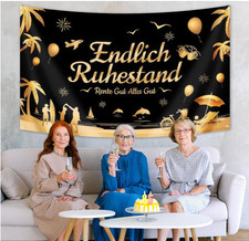 Ruhestand Deko Party Banner