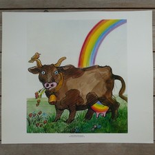 12 Plakate  Tomi Ungerer für eine Farbenfabrik- Regenbogenmotiv