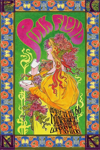 Pink floyd poster - pink, london