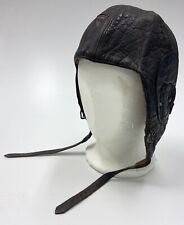 Fliegerkopfhaube WH Luftwaffe Leder modifiziert Nachkriegsverwendung. 2.WK orig.