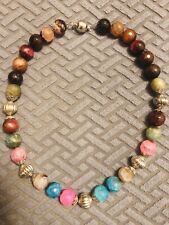 Halsschmuck Kette Achat Collier Echte Steine