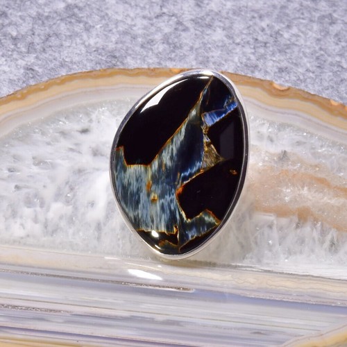 Pietersit ring 925er - 925er, silber