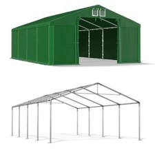 Lagerzelt 4x8 PVC Zelthalle Weidezelt Zeltgarage Unterstand Zelt 8x4 Grün NEU S