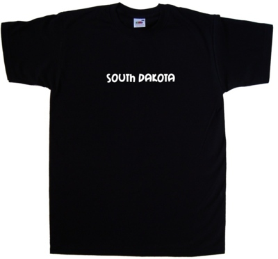 South dakota text shirt - dakota, t-shirt