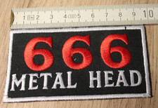 666 METAL HEAD gestickter