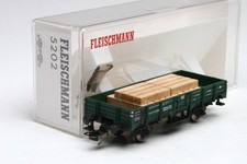 Fleischmann 5202 Schutzwagen mit Holzstapel für Kranzug OVP neuwertig ABD-2506