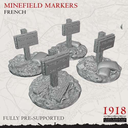 28mm ww1 minenfeldschilder - ww1,