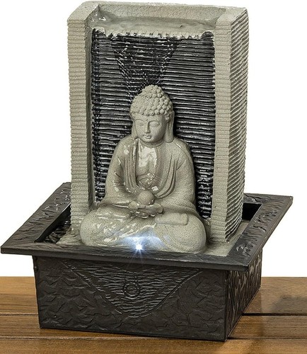 Buddha brunnen indoor - buddha,