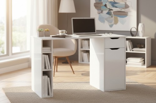 Schreibtisch max icy weiß - schreibtisch,