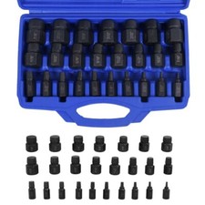 25x Schraubenausdreher Nuss Stecknuss Ausdreher Linkausdreher Schraubenentferner