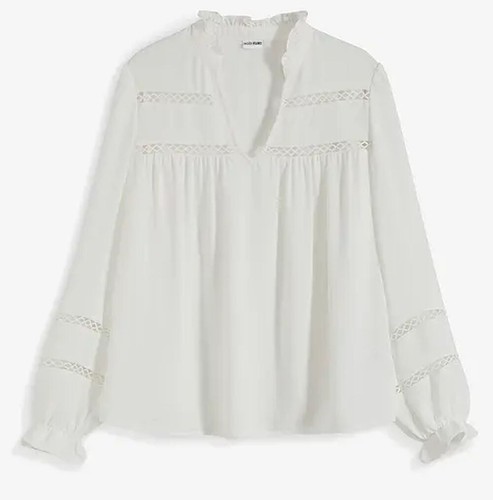 Damen bluse weiß unifarben - damen,
