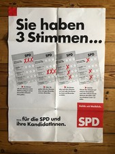 SPD Wahlplakat  ORIGINALDRUCK