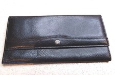 Geldbörse, Greenburry, schwarz,echtes Glattleder, Grösse 17 X 9 cm, neu