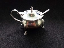 Sterling Silber Senftopf &