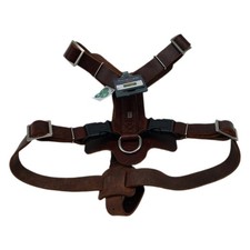 HUNTER AALBORG Hundegeschirr, Leder, S-M/1, dunkelbraun