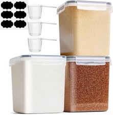 Mehl Aufbewahrung 2.5L 3Pcs, Vorratsdosen mit Deckel luftdicht,