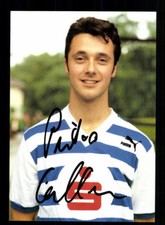 Pietro Callea Autogrammkarte MSV Duisburg 1988-89 Original Signiert + A 198956