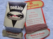 Esslinger Wolle Stopfgarn Garn grau Stopfwolle Beilaufgarn vintage nähen basteln