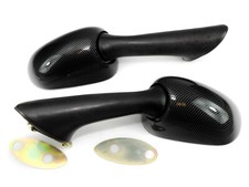 Spiegel Paar Carbon Look E-geprüft für Honda CBR 1000 F Dual 600 VFR 750 800 FI 