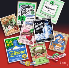 10 DDR SPIRITUOSEN ETIKETTEN