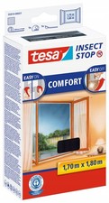 Tesa Insect Stop Comfort Fenster-Moskitonetz 1,7x1,8m schwarz 170 cm x 180 cm