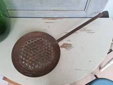 Y6623 Große, alte Schöpfkelle | Schmiedeeisen Pfanne | Kelle | Metzger | Maronen
