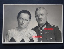 Original Foto Portrait Polizei Beamter mit seiner Frau, Danzig 1942
