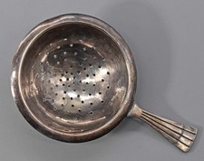 Art Deko versilbertes Teesieb