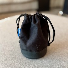 Olympus Objektivbeutel – Schwarz, gepolstert, ca. 14 × 10 cm