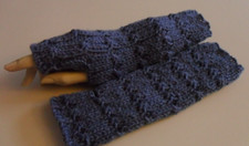 ARMSTULPEN  Pulswärmer jeansblau super Muster