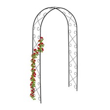Relaxdays Rosenbogen Metall Garten Gartendekoration Hxbxt 230 x 120 x 39 cm Torb